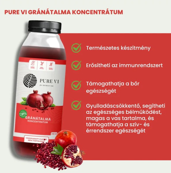 Pure Vi Gránátalma koncentrátum 330 ml