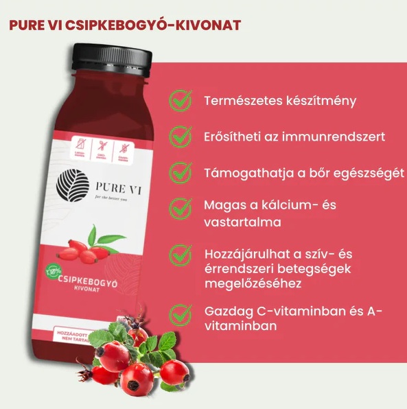 Pure Vi Csipkebogyó Kivonat 500ml